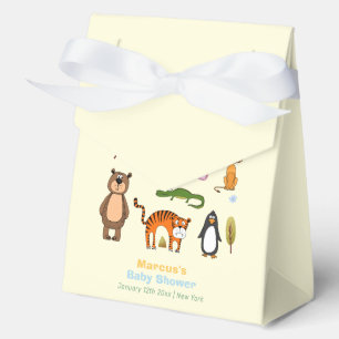 Cute Colourful Born To Be Wild Safari Baby Shower Favour Box