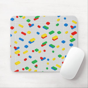 Cute Colourful Bricks Building Blocks Kids Pattern Mouse Mat