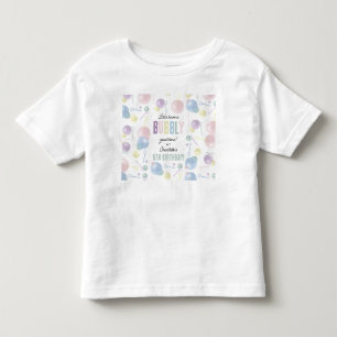Cute Colourful Bubble Kids Birthday Party Toddler T-Shirt