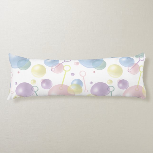 Cute Colourful Bubble Pattern Body Cushion (Front)