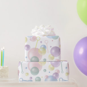 Cute Colourful Bubble Pattern Wrapping Paper