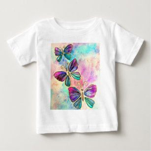 Cute Colourful Butterflies Baby T-Shirt