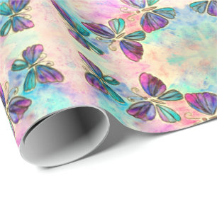 Cute Colourful Butterflies - Wrapping Paper