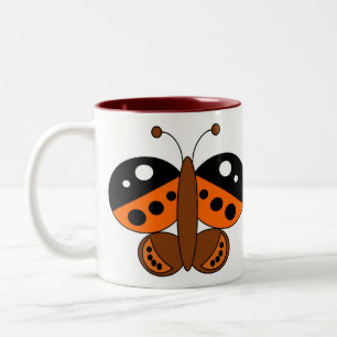 Cute Colourful Butterfly Mug - Painted Lady