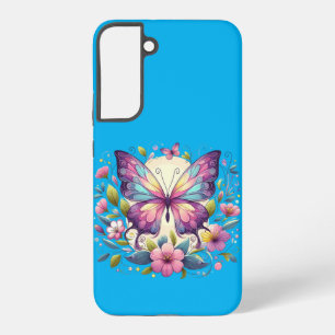 Cute, colourful butterfly  samsung galaxy case