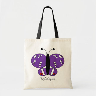 Cute Colourful Butterfly Tote Bag - Purple Emperor