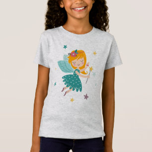 Cute, colourful cartoon fairy girly design T-Shirt