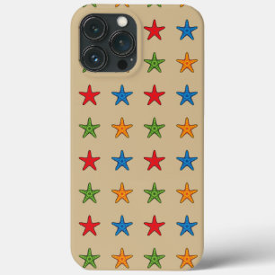 Cute Colourful Cartoon Starfish Set iPhone 13 Pro Max Case