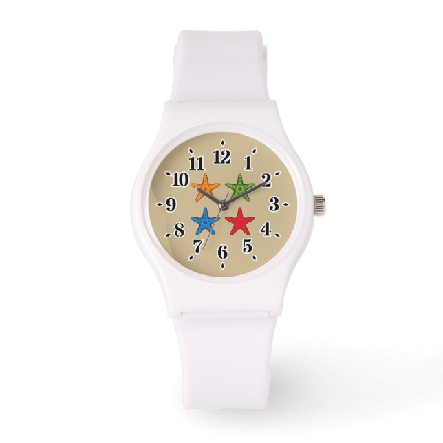 Cute Colourful Cartoon Starfish Set Watch (Front)