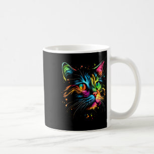 Cute Colourful Cat For Women's Girls Men Boys - Ca Coffee Mug
