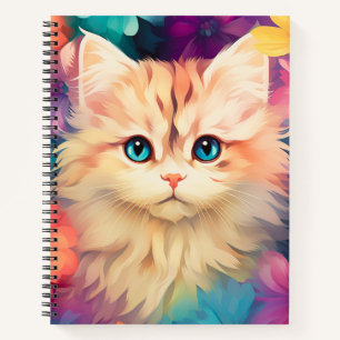Cute Colourful Cat Notebook