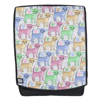Cute Colourful Chihuahuas Backpack