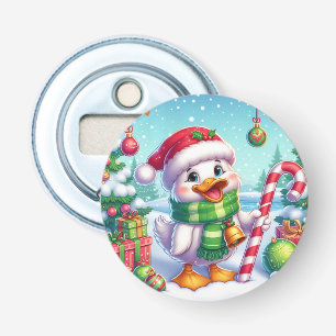 Cute Colourful Christmas duck Bottle Opener