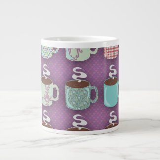 Cute Colourful Coffee Cups Illustrated Fun Design