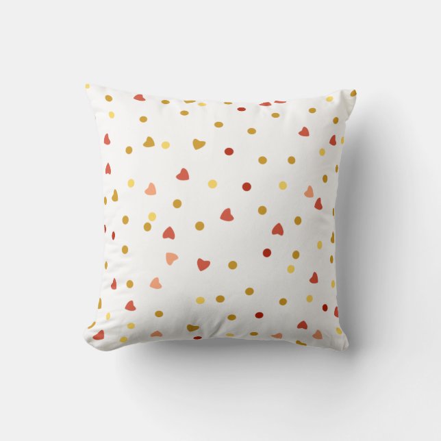 cute colourful confetti pattern cushion (Front)