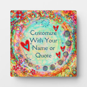 Cute Colourful Customise your Own Inspirivity Plaque
