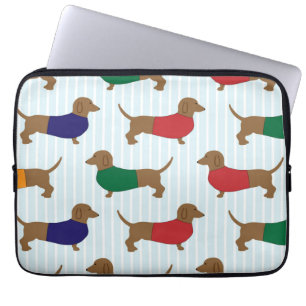 Cute Colourful Dachshund Dogs, Laptop Sleeve 13"