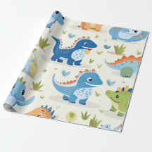 Cute Colourful Dinosaur Baby Pattern