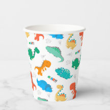 Cute Colourful Dinosaurs Illustrated Pattern