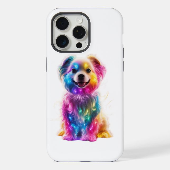 Cute Colourful Dog iPhone Case (Back)