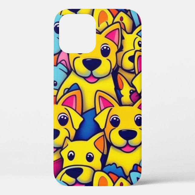 Cute colourful dogs happy dogs Case-Mate iPhone case (Back)
