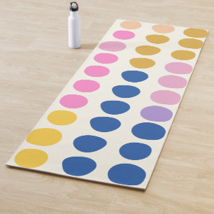 Cute Colourful Dots Scandinavian Pattern Yoga Mat