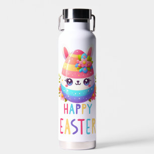 Cute, colourful Easter egg bunny Water Bottle