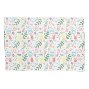 Cute Colourful Easter Pillowcase