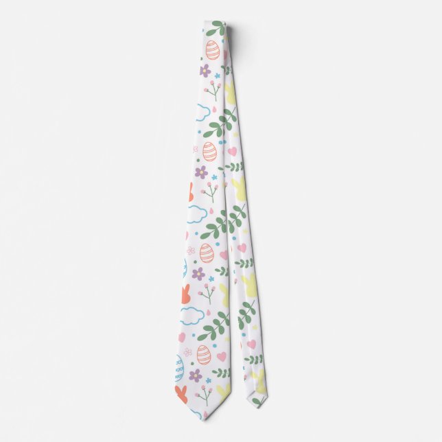 Cute Colourful Easter Tie (Front)