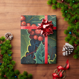 Cute Colourful Festive Christmas holiday wrapping  Paper