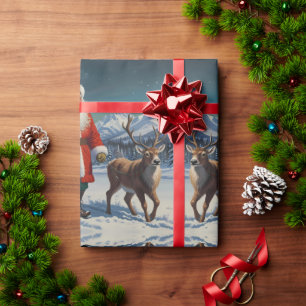 Cute Colourful Festive Christmas holiday wrapping Wrapping Paper