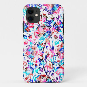 Cute colourful floral design iPhone 11 case