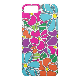 Cute Colourful Floral Pattern iPhone 8/7 Case
