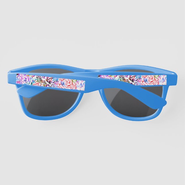 Cute colourful floral patterns Case-Mate iPhone ca Sunglasses (Back)