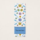 Cute colourful flowers design Bookmark