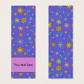 Cute colourful flowers design Bookmark