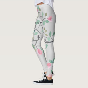 Cute Colourful Flowers Design Leggings