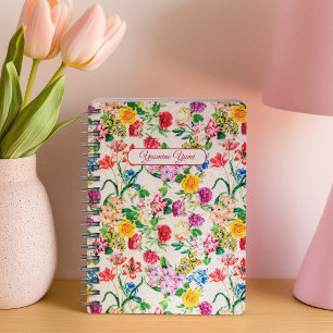 Cute Colourful Flowers Floral Feminine Girly  Planner