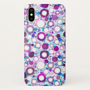 Cute colourful flowers suns patterns iPhone x case