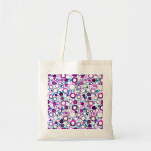 Cute colourful flowers suns patterns tote bag