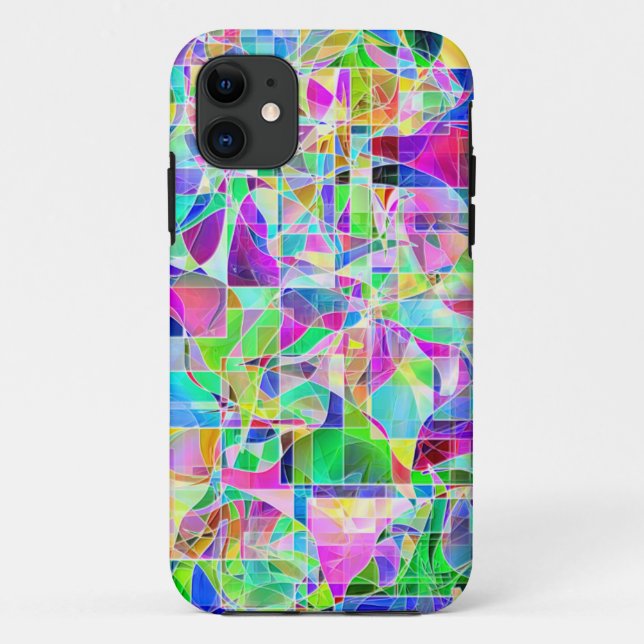 Cute colourful fragments design Case-Mate iPhone case (Back)