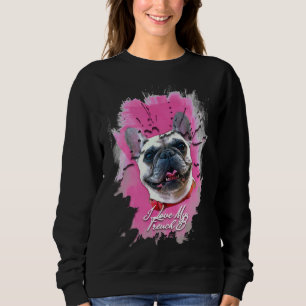Cute Colourful French Bulldog Watercolor &amp Acry Sweatshirt