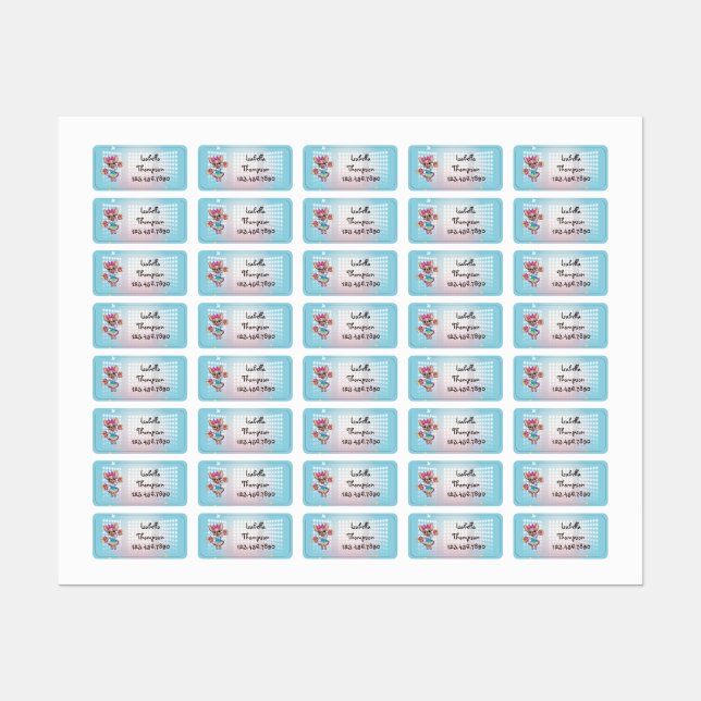 Cute Colourful Frenchie Pawsitive School Spirit (Sheet)