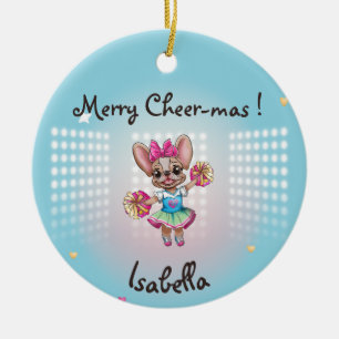 Cute Colourful Frenchie Pawsitive School Spirit Ceramic Tree Decoration