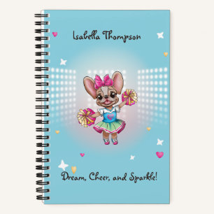 Cute Colourful Frenchie Pawsitive School Spirit Notebook