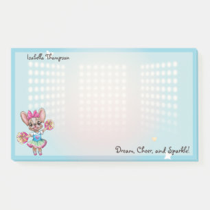 Cute Colourful Frenchie Pawsitive School Spirit Post-it Notes