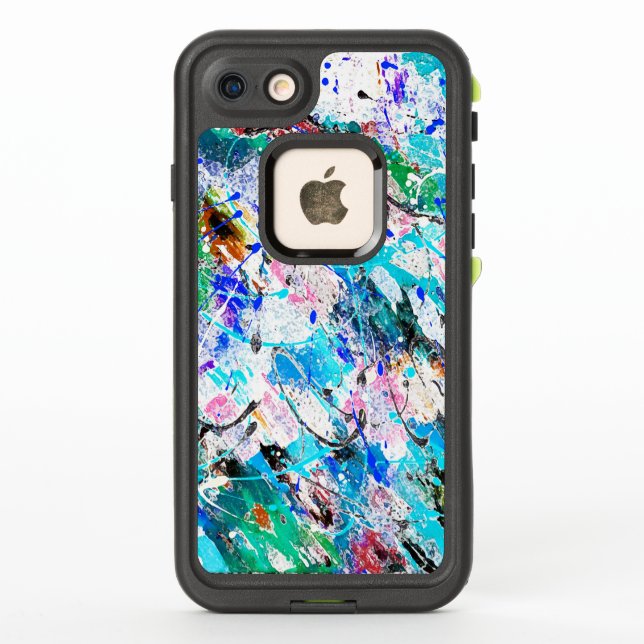 Cute colourful fresque painting design LifeProof iPhone case (Back)