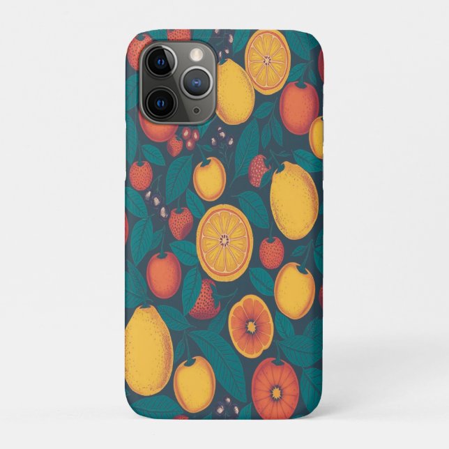 Cute Colourful Fruit Pattern – Fun Summer Design  Case-Mate iPhone Case (Back)