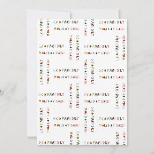 Cute Colourful Fun Eco Friendly Holiday Season Card