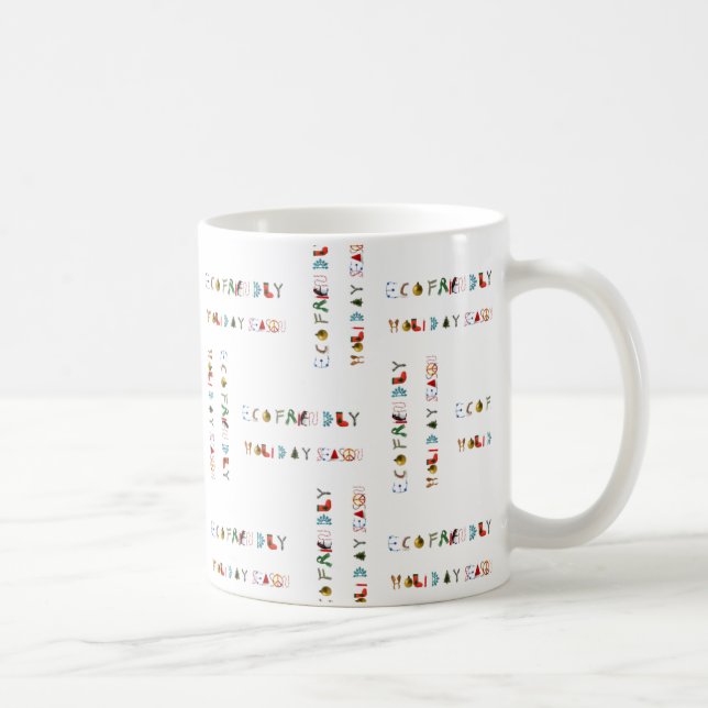 Cute Colourful Fun Eco Friendly Holiday Season Mug (Right)